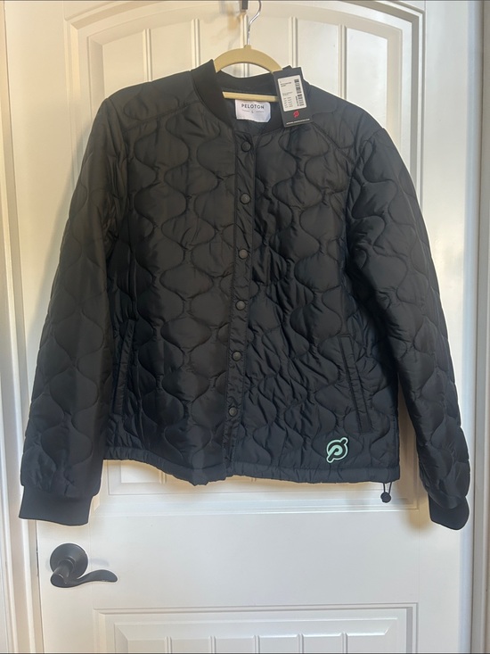 Peloton Jackets & Blazers - Peloton Black Quilted Snap-Front Jacket